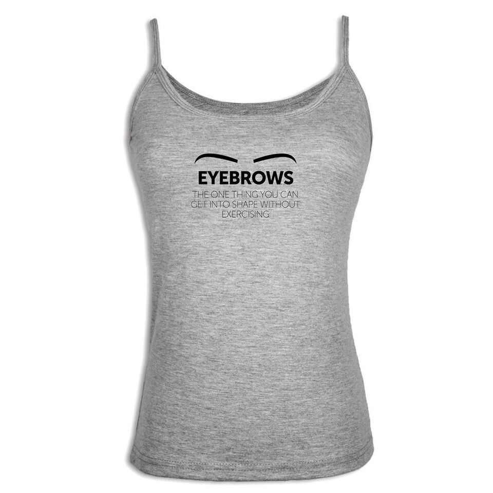 Primary image for Lashes Quotes Makeup Quotes Beauty Eyebrows Womens Girls Singlet Camisole Tops
