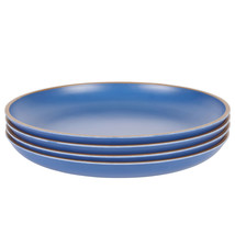 Gibson Home Rockabye 4 Piece 10.7 Inch Melamine Dinner Plate Set In Blue - $58.92