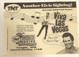 Viva Las Vegas Elvis Presley Tv Guide Vintage Print Ad Wayne Newton Tpa16 - $6.92