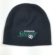 Pitman Fußball Schwarz Mütze Kappe Logo Balance Nwot - $11.87
