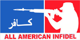 Usa All American Infidel Red White Blue Decal Vinyl Bumper Sticker 3.75&quot;... - $10.99