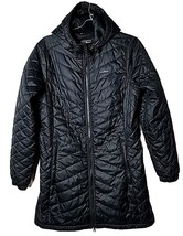 LL Bean Women M Quilted Recycled Polyester Fill Primaloft Hood Outdoor Jacket - £46.24 GBP