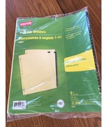 Staples 1-31 Set Tab Dividers 18947 Black and Gold  Ships N 24h - $23.56 CAD