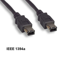 Kentek 15 ft IEEE-1394A Firewire 400 6-Pin Male to 6-Pin Male Cord Data ... - £20.45 GBP