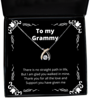 To my Grammy, No straight path in life - Wishbone Dancing Necklace. Model  - £31.42 GBP