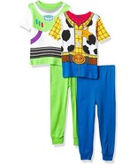 Toy Story Toddler Boy&#39;s Woody and Buzz Lightyear Character Costume Pajam... - $644.35 MXN