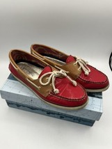 Sperry Women’s Top Siders Red And Tan Us Size 9m - £12.35 GBP