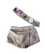 Build-A-Bear Workshop Brownie Scout Uniform With Sash &amp; Patches &amp; Skort - £5.86 GBP