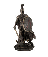 Spartan King Leonidas With Sword and Shield Bronzed Statue - £63.30 GBP