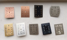 Rectangular Dials lot for Vintage German &amp; Swiss Tank Watches Military A... - $85.50