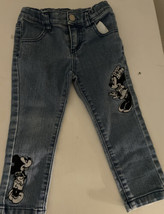 Disney Minnie Mickey Mouse Baby Girls Jeans 2T - £14.33 GBP