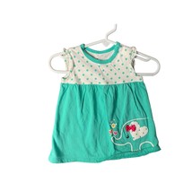 Circo Girls Infant baby Size Newborn Dress White Polka Dot Top Green Bot... - £6.64 GBP