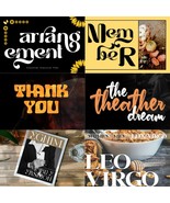 New &amp; Fresh 250+ Fonts Modern Bundle Digital Graphic Design Instant Down... - €5,13 EUR