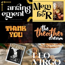 New &amp; Fresh 250+ Fonts Modern Bundle Digital Graphic Design Instant Down... - €5,14 EUR
