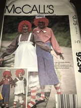 Vtg McCalls 9234 Raggedy Ann Andy Costume Size Small - £3.92 GBP