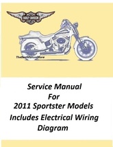 2011 Harley Davidson Sportster Models Service Manual - £18.75 GBP