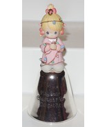 Precious Moments Mini Plastic Figurine Bell MAY YOUR CHRISTMAS BE DELIGH... - £11.33 GBP