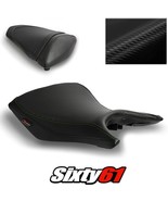 Yamaha MT03 Seat Cover 2020-2024 Front Rear Black Green Stitch Luimoto Carbon - $160.00