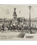 Queen Victoria Memorial Buckingham Palace 1901 Victorian London Print Ar... - $913.72 MXN