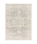 5&#39; x 7&#39; Distressed Oriental Area Rug in Light Grey / Beige - $257.94 CAD