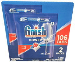 Finish Power Automatic Dishwasher Detergent 2x53 (106) Tabs - $32.50