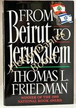 From Beirut to Jerusalem by Thomas L. Friedman (1991 Hardcover) - £9.14 GBP
