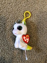 Ty Beanie Boo Pixy The Unicorn Keyring Clip New with Tags - £7.46 GBP