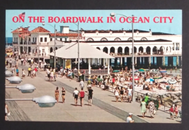 On the Boardwalk &amp; Music Pier Ocean City New Jersey NJ UNP Postcard c1970s - £6.38 GBP