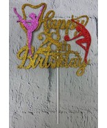 Gymnastics Cake Topper Happy 28th Birthday Sign Cake Decorations for Gym... - £9.52 GBP
