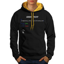 Wellcoda Geek Coding Programmer Mens Contrast Hoodie, Test Casual Jumper - £30.77 GBP