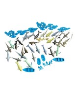 31 SEA Life Lot WILDLIFE Shark Whale  ANIMAL MARINE AQUATIC LIFE FIGURES... - $14.85