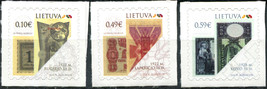 Lithuania 2020. Historic Banknotes of Lithuania (MNH OG) Set of 3 stamps - £2.80 GBP