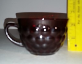 Vintage Anchor Hocking Bubble Ruby Red Cup - £7.07 GBP