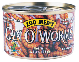 Zoo Med Can O&#39; Worms Reptile Wet Food 1ea/1.2 oz - £6.28 GBP