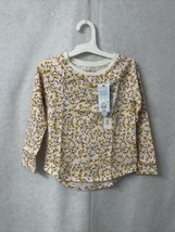 Cat and Jack - Toddler Long Sleeve T-Shirt - Color Cream w/ Flowers - Si... - $3.22