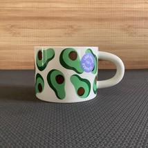 Room Essentials Ceramic Mug Avocado Print Cup 1 Handle Green Cute Kitche... - $10.86