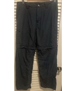 Scottevest Pants Mens 32x30 Blue Straight Outdoor Hiking Nylon Convertible - $24.75