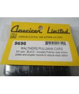 American Limited 9696 Diaphragms Walthers Pullman Cars Black 6 Pair HO S... - $51.65 CAD