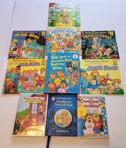 Lot 8 Books &amp; 2 Dv Ds The Berenstain Bears Vtg 80s 90s Childrens Halloween Easter - $21.77