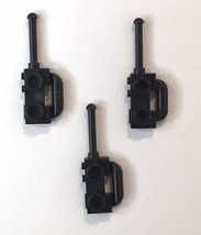 Lego Minifigure Black Utility Walkie Talkie Handheld Radio Lot of 3 - £3.13 GBP