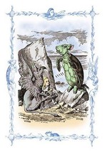 Alice in Wonderland: The Mock Turtle&#39;s Story by John Tenniel - Art Print - £17.68 GBP+