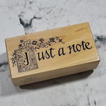 Vintage PSX Designs Rubber Stamp Just A Note Hand Writing #E-510  - £9.34 GBP