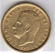 Spain Coin - 100 Pesetas Coin - Juan Carlos I | 1992 - $4.00