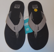 Reef Mens Size 8 Element TQT Taupe Thong Sandals Fiip Flops New Bottle Opener - £29.49 GBP