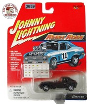 Johnny Lightning Rebel Rods 1963 Cheetah 37502 DieCast Black Race Car Ho... - £10.16 GBP