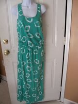 JONES NEW YORK Sleeveless Mint Green Full Length Layered Maxi Dress Size... - $20.70