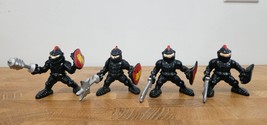 Fisher Price Great Adventures Castle Black Knights Figures - Lot of 4 - £14.44 GBP