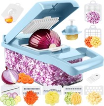 Vegetable Chopper Pro Multifunctional 13 in 1 Food Chopper Kitchen Veget... - £34.74 GBP