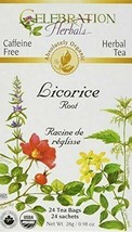Celebration Herbals Organic Licorice Root Tea -- 24 Tea Bags - £12.41 GBP