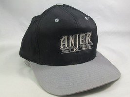 Anjer Body Sales Hat Morgan Truck Bodies Black Gray Snapback Baseball Cap - £11.14 GBP